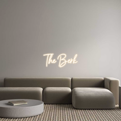 Custom Name Neon Sign The Berk