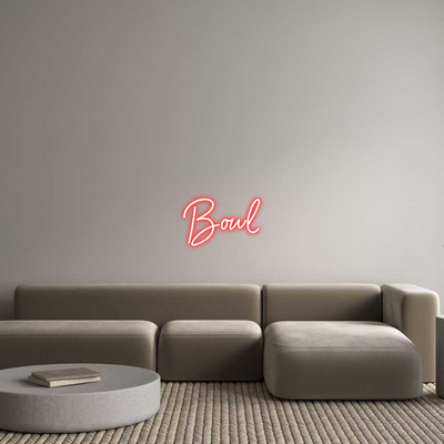 Custom Name Neon Sign Bowl
