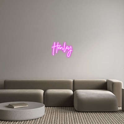 Custom Name Neon Sign Henley