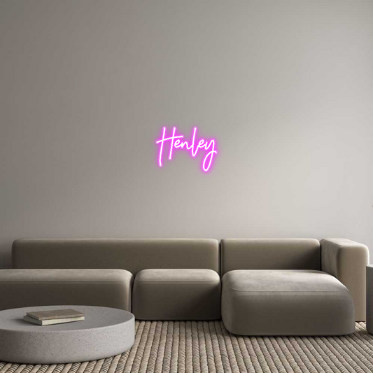 Custom Name Neon Sign Henley