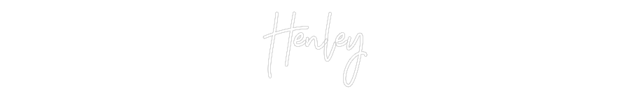 Custom Name Neon Sign Henley