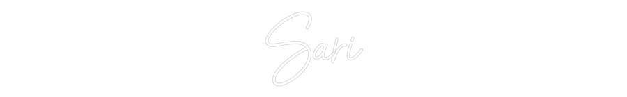 Custom Name Neon Sign Sari