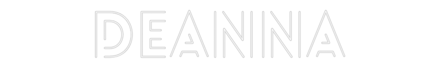 Custom Name Neon Sign Deanna