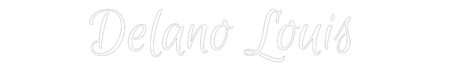 Custom Name Neon Sign Delano Louis