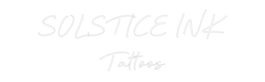 Custom Name Neon Sign SOLSTICE INK...