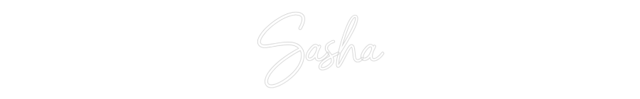 Custom Name Neon Sign Sasha