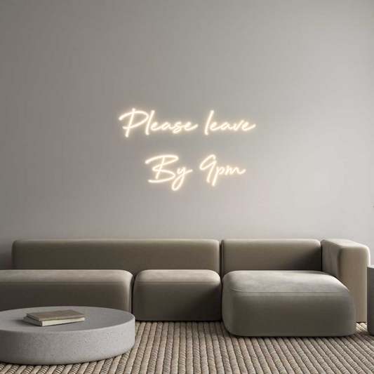 Custom Name Neon Sign Please leave
...