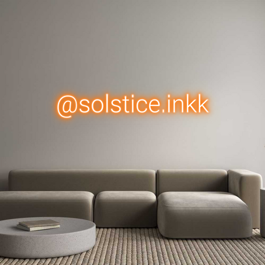 Custom Name Neon Sign @solstice.inkk