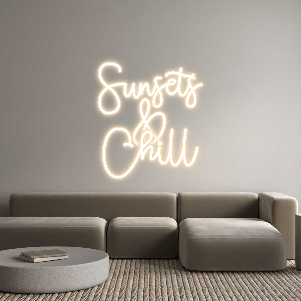 Custom Name Neon Sign Sunsets
&
C...