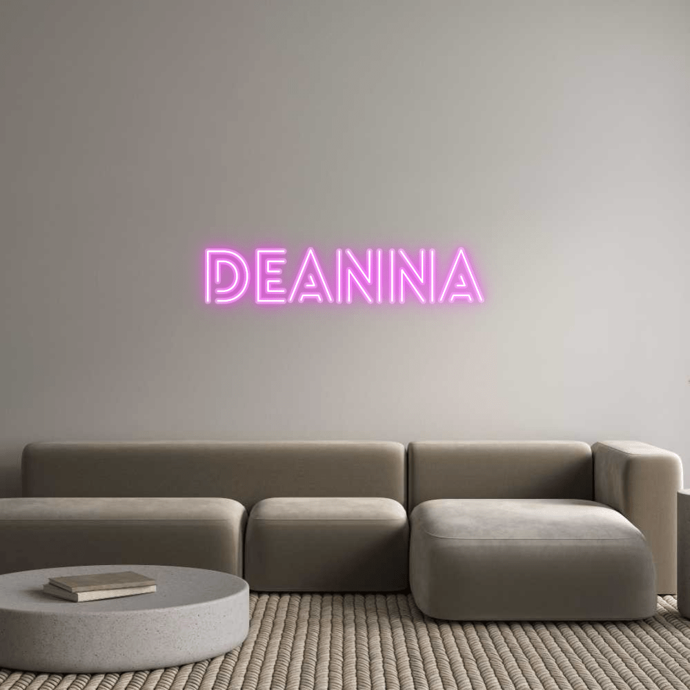 Custom Name Neon Sign Deanna