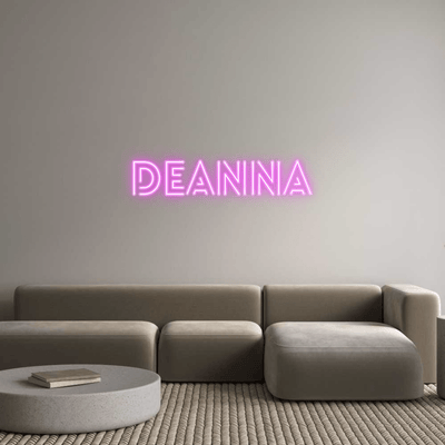 Custom Name Neon Sign Deanna