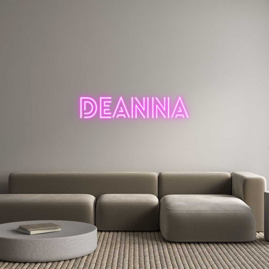 Custom Name Neon Sign Deanna