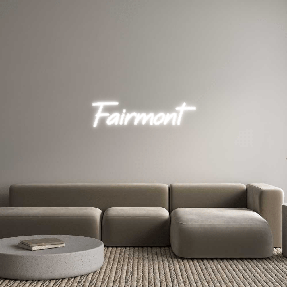 Custom Name Neon Sign Fairmont