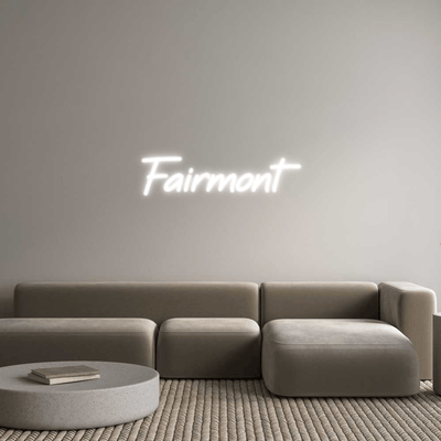 Custom Name Neon Sign Fairmont