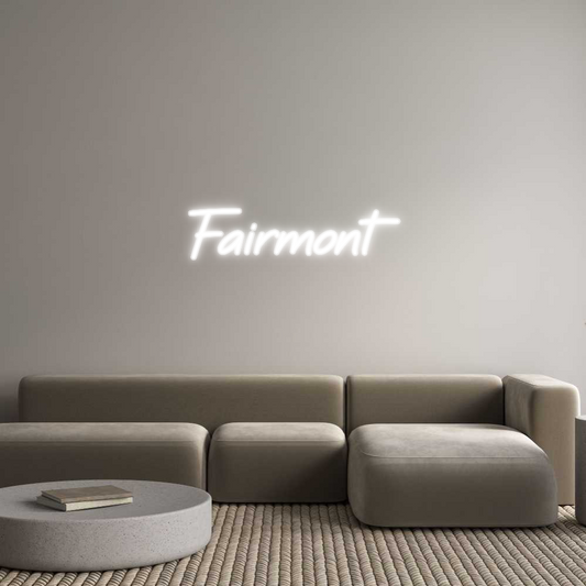 Custom Name Neon Sign Fairmont