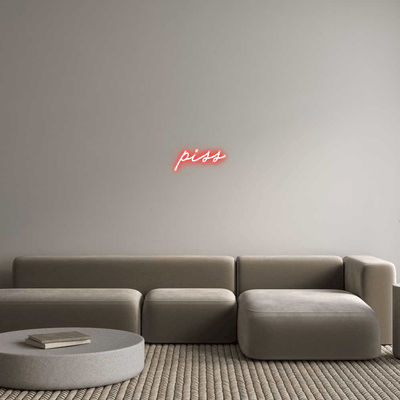 Custom Name Neon Sign piss