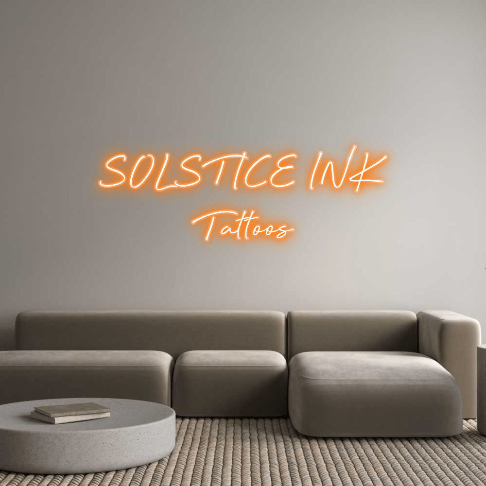 Custom Name Neon Sign SOLSTICE INK...