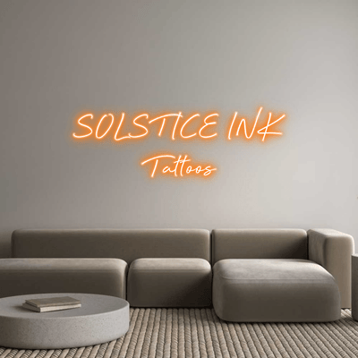 Custom Name Neon Sign SOLSTICE INK...