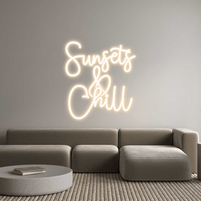 Custom Name Neon Sign Sunsets
&
C...