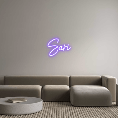 Custom Name Neon Sign Sari