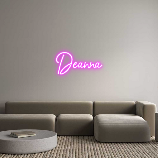 Custom Name Neon Sign Deanna