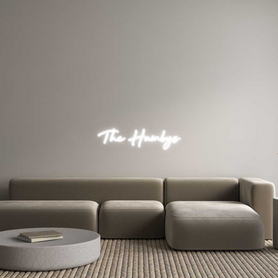 Custom Name Neon Sign The Hambys