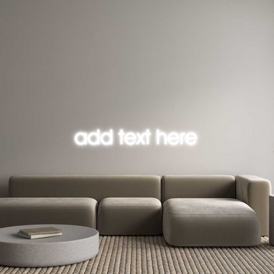 Custom Name Neon Sign add text here