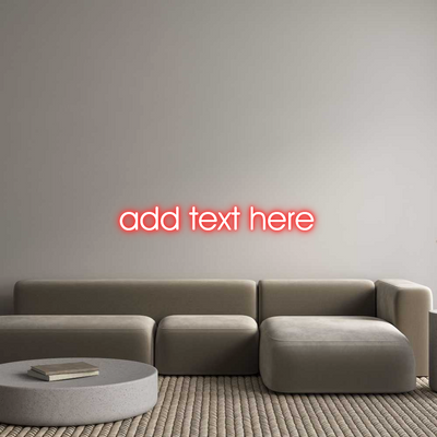 Custom Name Neon Sign add text here