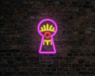 Keyhole Eyes Neon