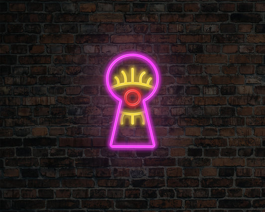 Keyhole Eyes Neon