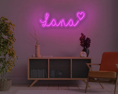 Custom Name with Heart