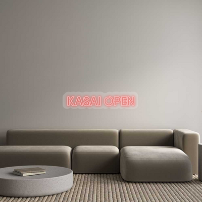 Custom Name Neon Sign Kasai open