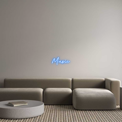 Custom Name Neon Sign Music