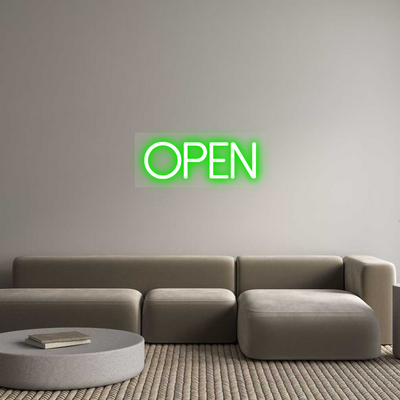 Custom Name Neon Sign OPEN