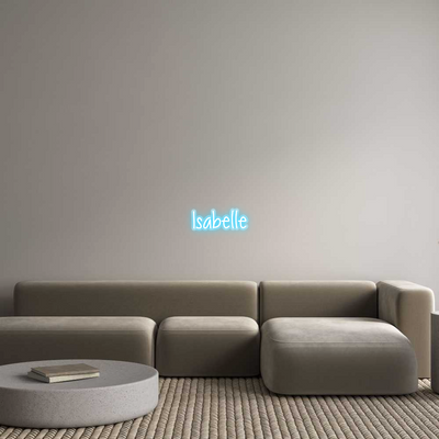 Custom Name Neon Sign Isabelle